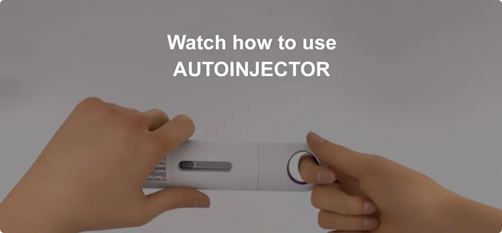 Watch a video about how to use the BENLYSTA Autoinjector