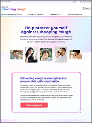 About Whooping Cough website