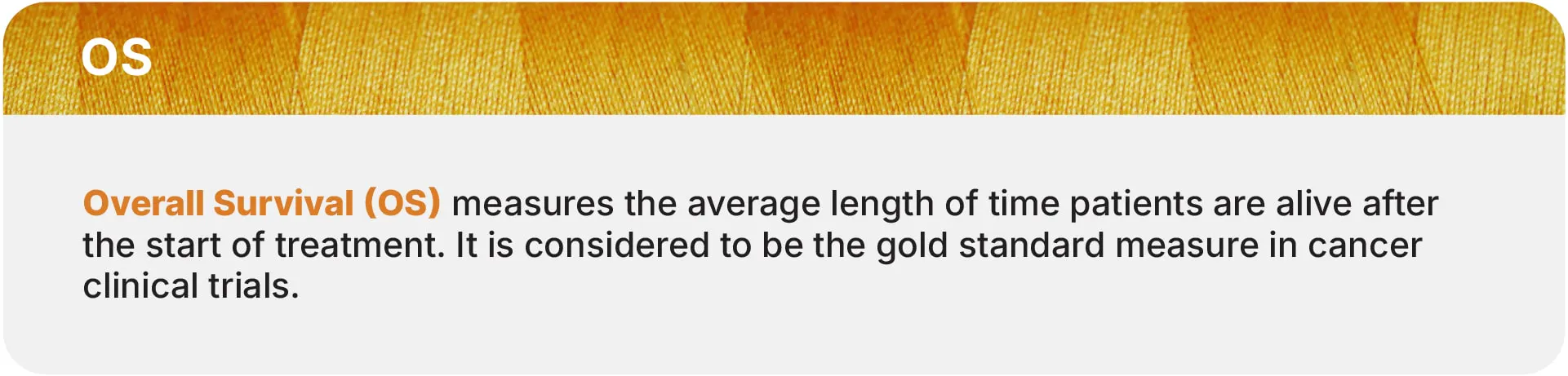 Overall survival definition Overall survival definition