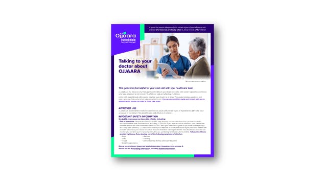 Doctor discussion guide for people who haven't received a JAK inhibitor before