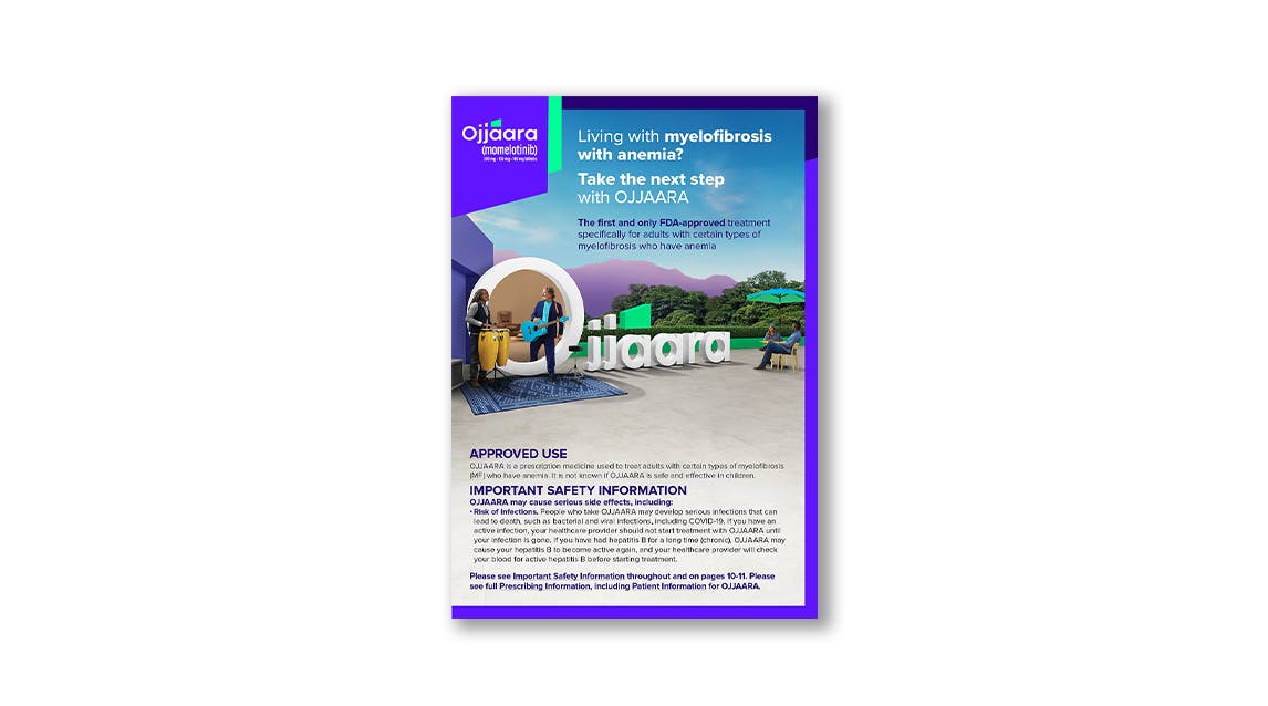 Patient brochure for OJJAARA (momelotinib)