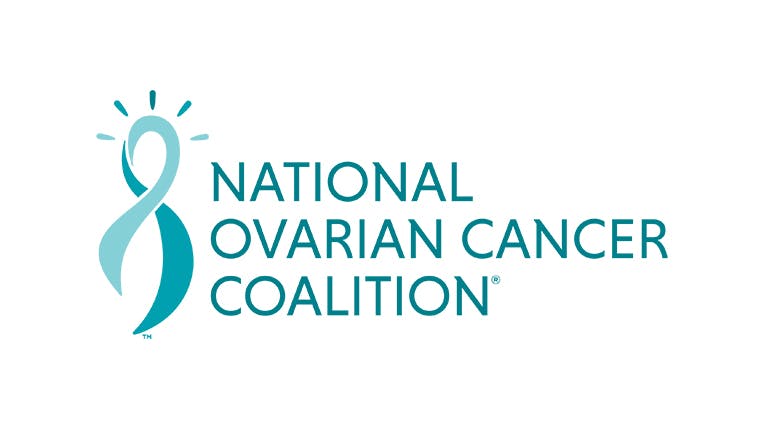 Logotipo de National Ovarian Cancer Coalition (NOCC) (Coalición Nacional contra el Cáncer de Ovario)