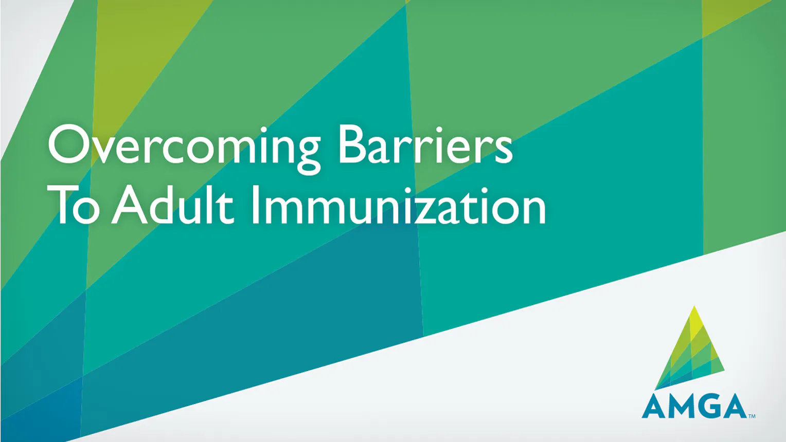 Overcoming barriers to adult immunization webinar