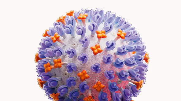 Illustration of influenza virus