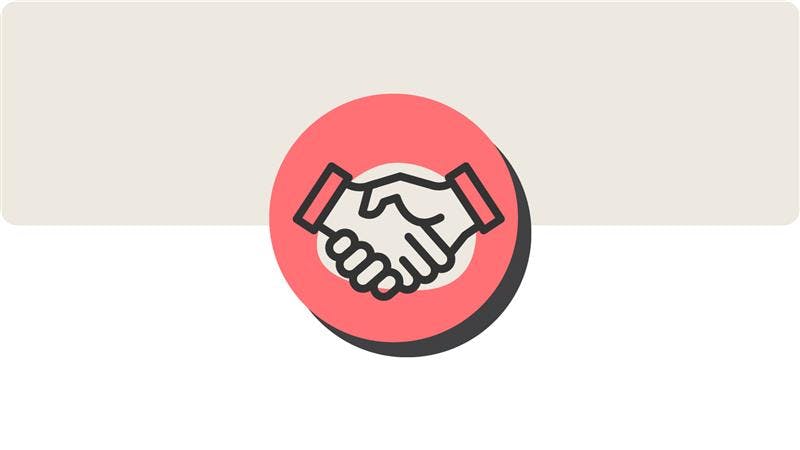 Shaking hands image.