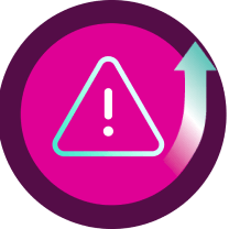 Increase risk icon