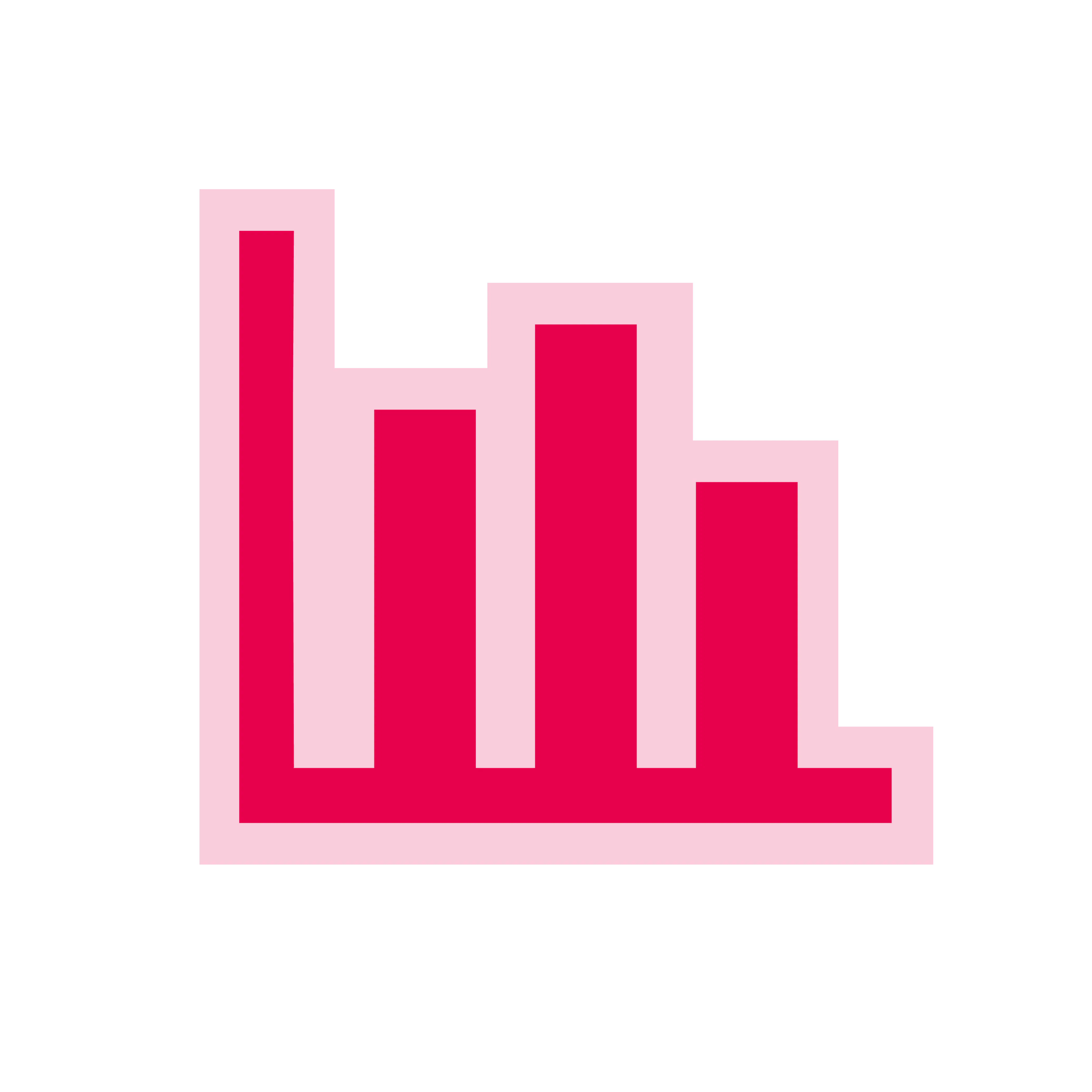 Bar graph icon.