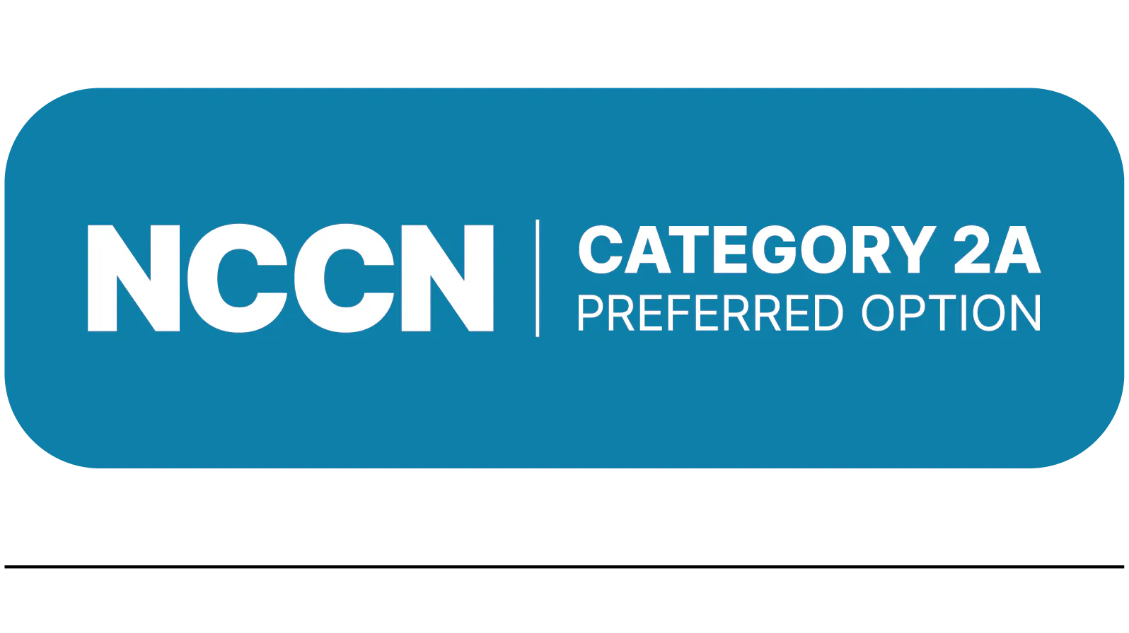 NCCN Category 2A Preferred Option icon.