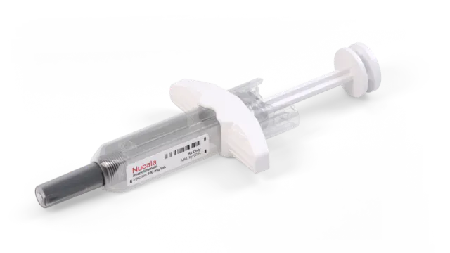 NUCALA 100 mg/mL prefilled syringe for at-home use