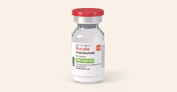 NUCALA lyophilized powder vial