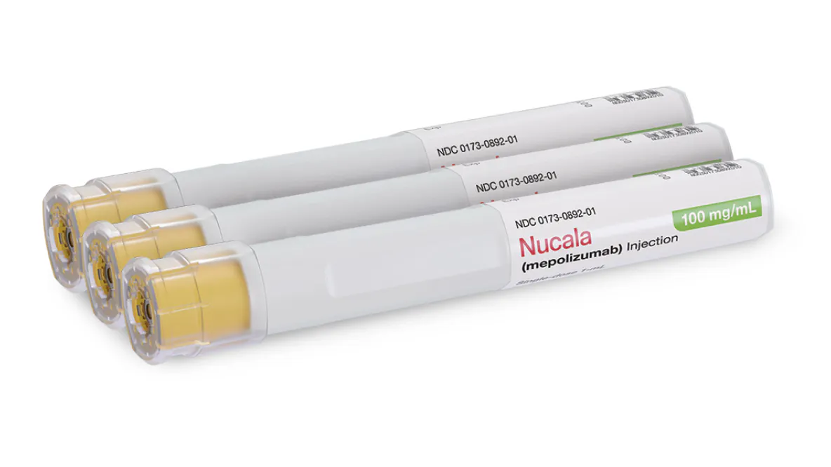 Three NUCALA Autoinjectors