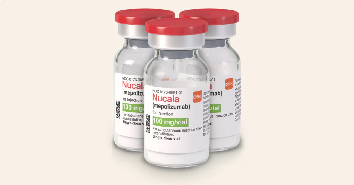 Three NUCALA vials