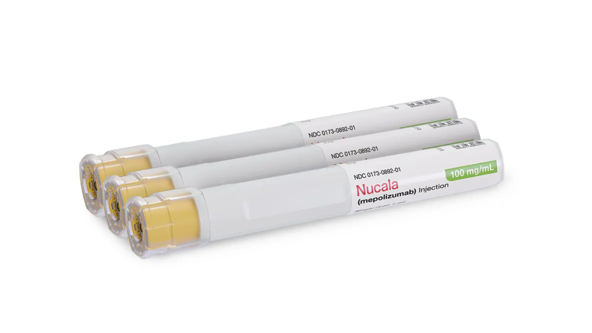 Three NUCALA Autoinjectors