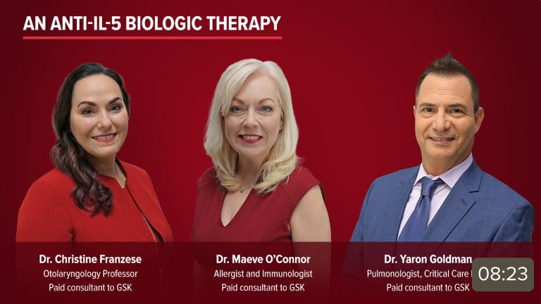 Video thumbnail: An anti-IL-5 approved for select eosinophil-driven diseases