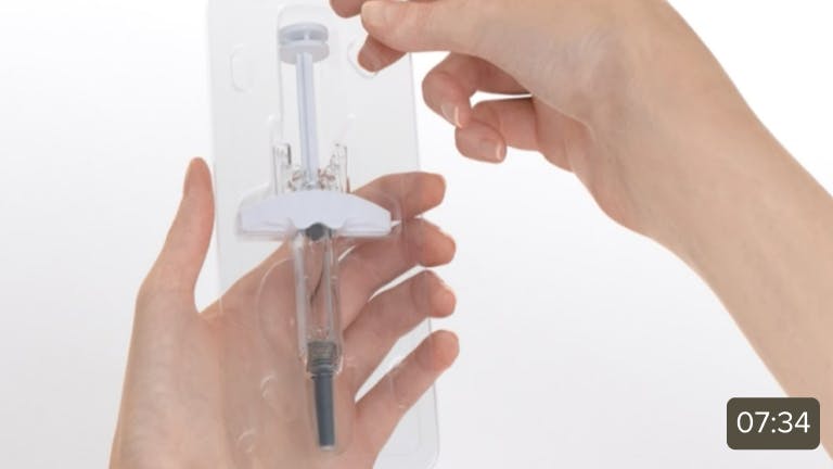 Video thumbnail: How to use the NUCALA 40 mg/mL prefilled syringe