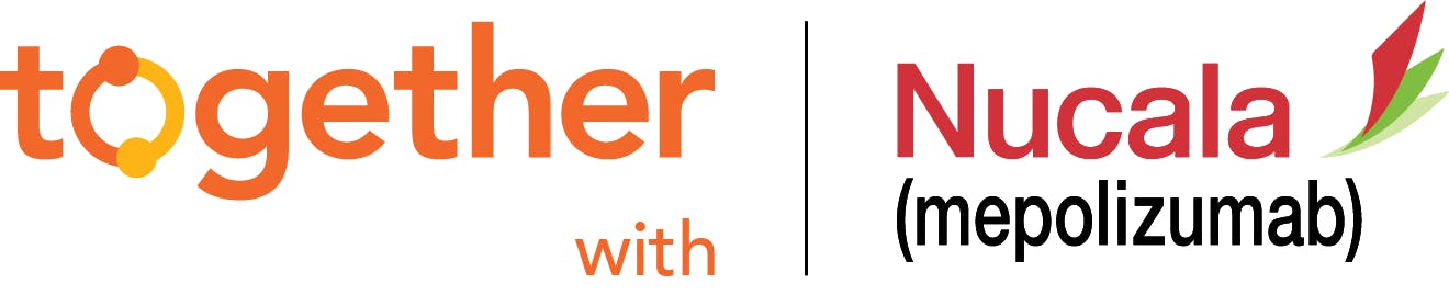 Logotipo de Together with NUCALA Logotipo de Together with NUCALA