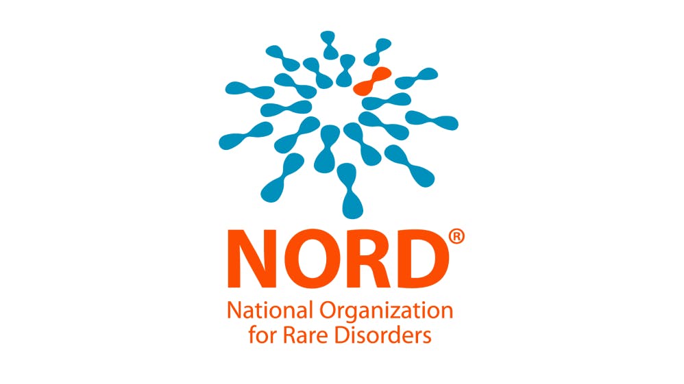 National Organization for Rare Disorders logo.