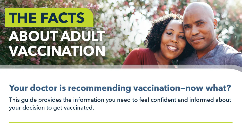 Facts About Adult Vaccination Patient Brochure PDF image