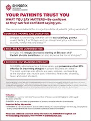 SHINGRIX Strong Recommendation Guide