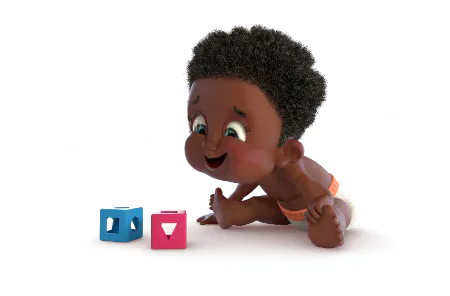 Baby playing with blocks Baby playing with blocks