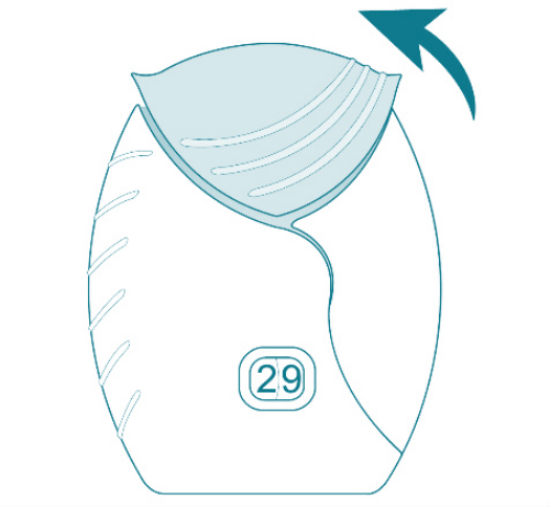 Step 5 illustration showing how to use the ANORO ELLIPTA inhaler Step 5 illustration showing how to use the ANORO ELLIPTA inhaler