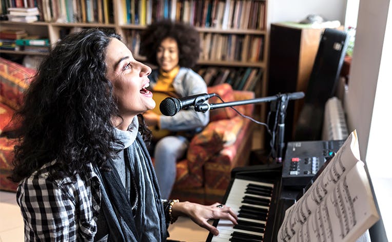 Image: Woman Singing Image: Woman Singing