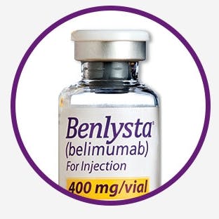 Picture: 400 mg single-dose vial of BENLYSTA