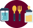 Bexsero Utensils Icon