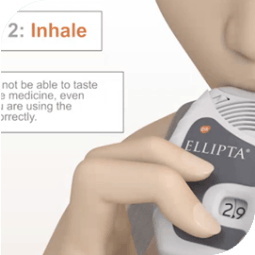 Video on how to use the ELLIPTA inhaler 