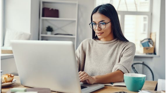 Woman on laptop