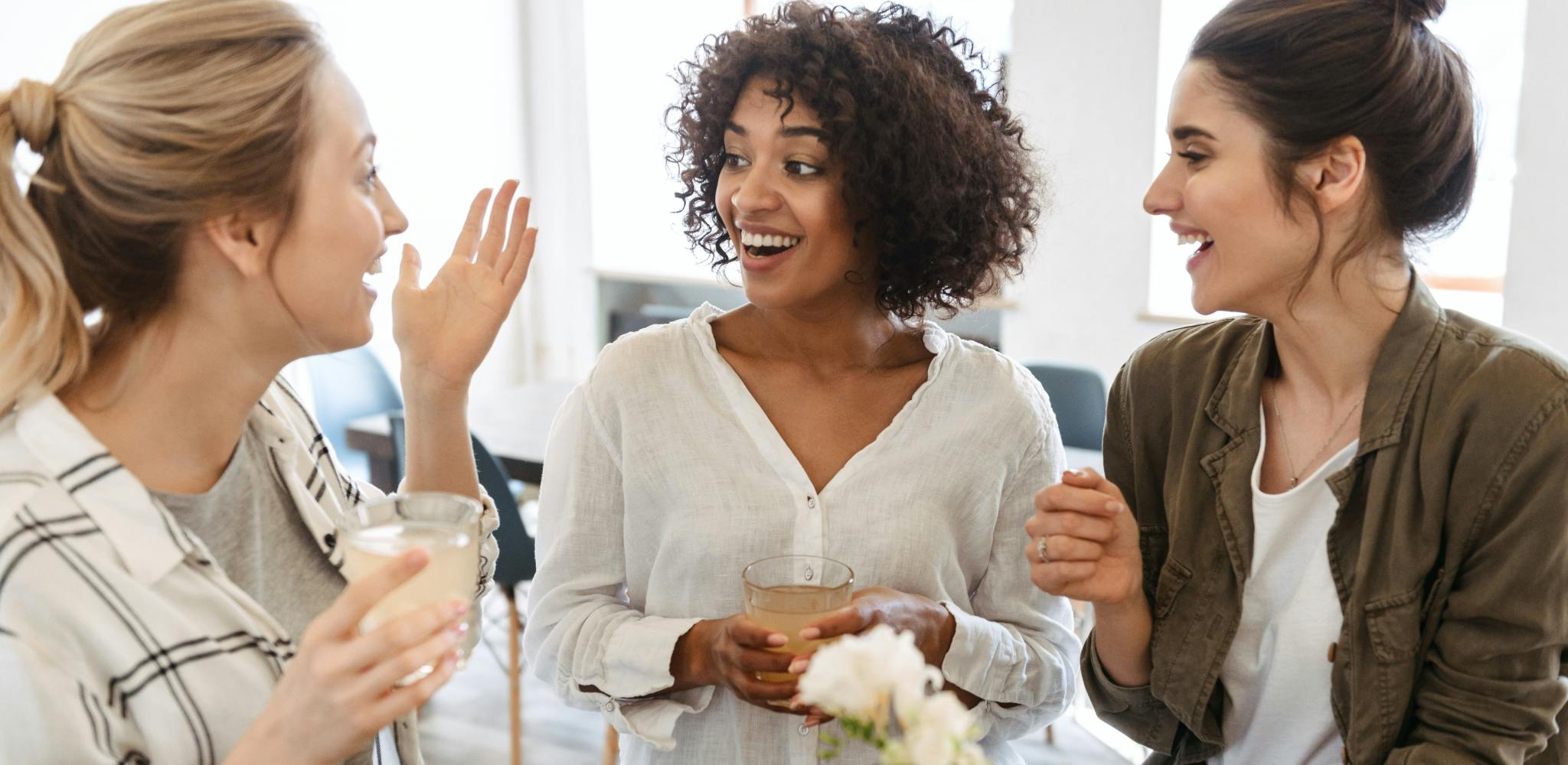 Women laughing