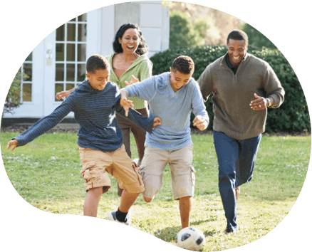 Image: Family Playing Soccer