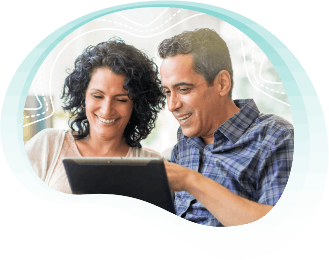Banner: Man and Woman Using a Laptop Banner: Man and Woman Using a Laptop
