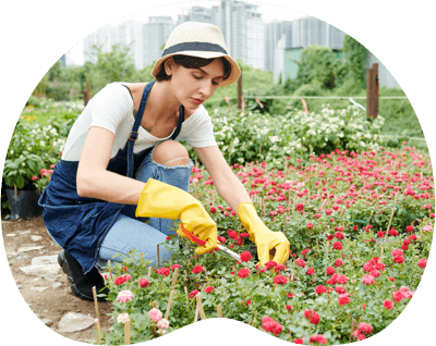 Image: Woman Gardening