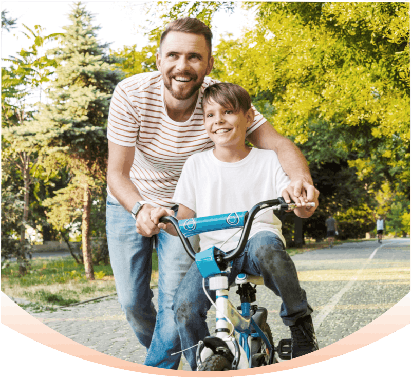 Banner: Child Riding Bike