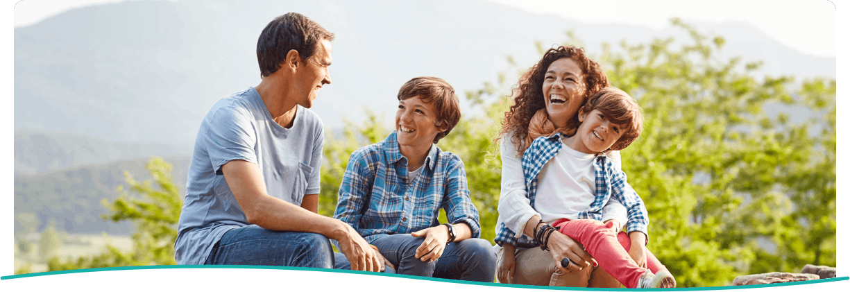 Banner: Family Laughing