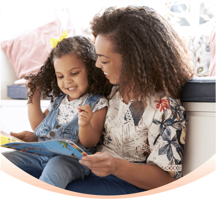 Banner: Parent Reading to Child