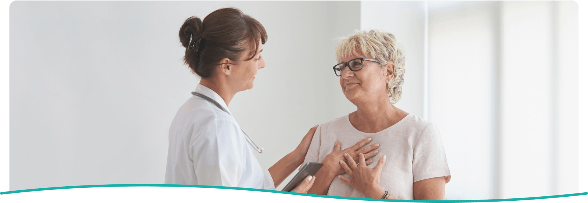 Banner: Patient & Doctor Talking