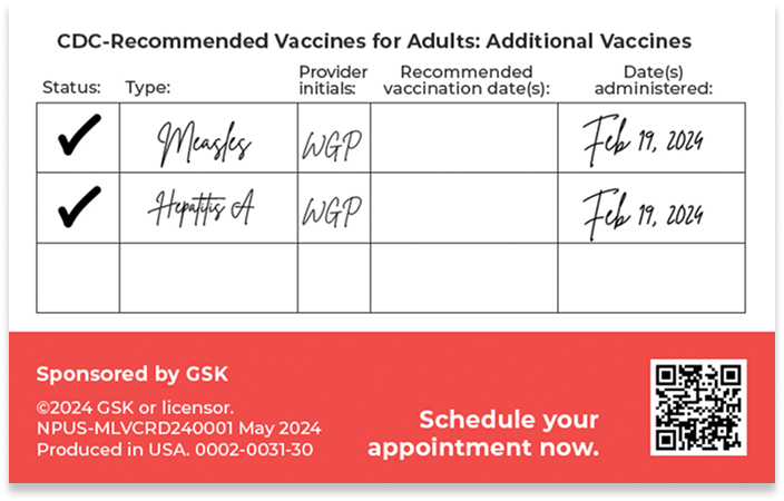 Recommended vaccinations completed image Recommended vaccinations completed