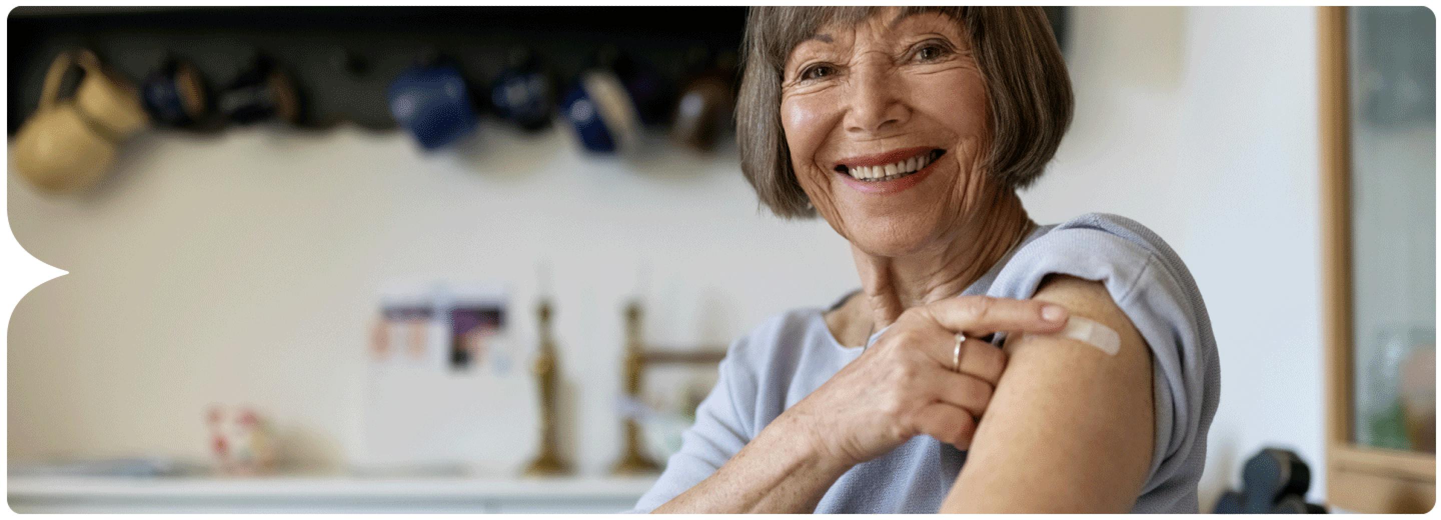 Image: Patient after receiving RSV vaccine