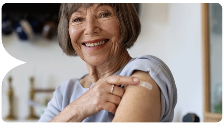 Image: Patient after receiving RSV vaccine