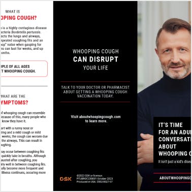 Whooping cough brochure