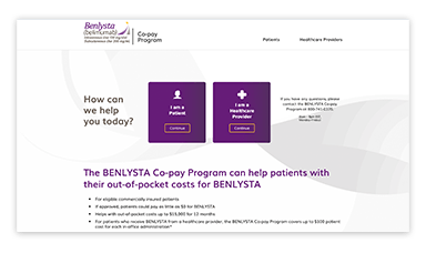 BENLYSTA co-pay program