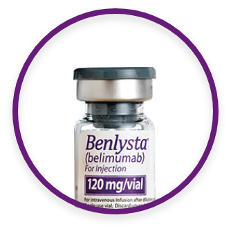 Picture: 120 mg single-dose vial of BENLYSTA