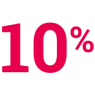 Icon: 10% 