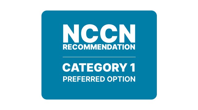 NCCN recommendation category 1 preferred option icon