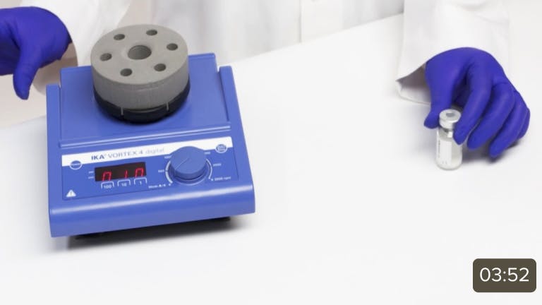 Video thumbnail: Mechanical reconstitution instructions for 1 vial of NUCALA