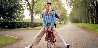 SEA woman riding bike