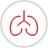 Red lung icon