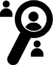 Magnifying glass icon Magnifying glass icon